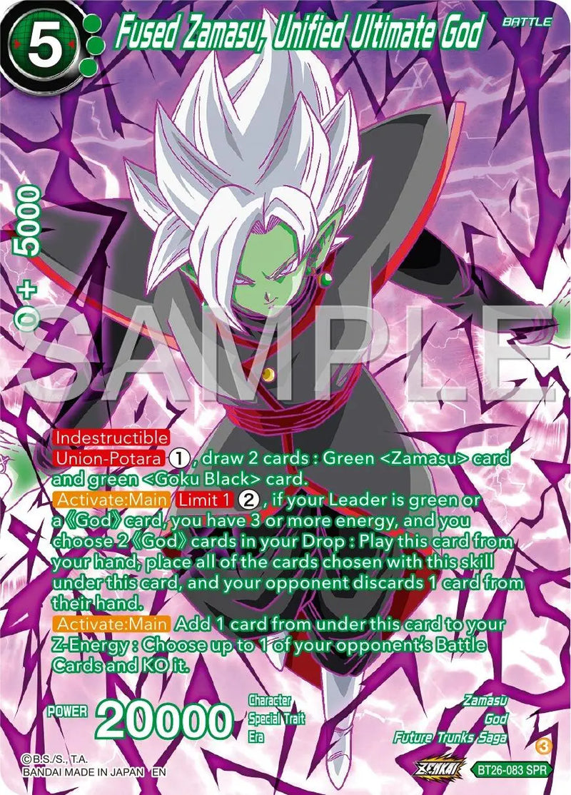 Fused Zamasu, Unified Ultimate God (SPR) (BT26-083) [Ultimate Advent] Dragon Ball Super