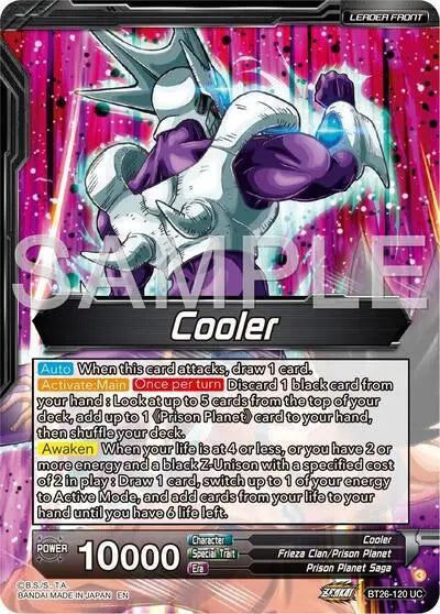 Cool // Golden Cooler, Dimension-Transcending Growth (Alternate Art) (BT26-120) [Ultimate Advent] Dragon Ball Super