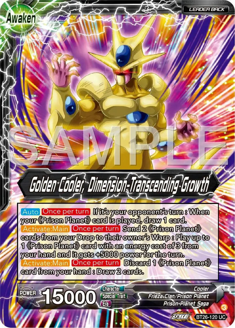 Cool // Golden Cooler, Dimension-Transcending Growth (BT26-120) [Ultimate Advent] Dragon Ball Super