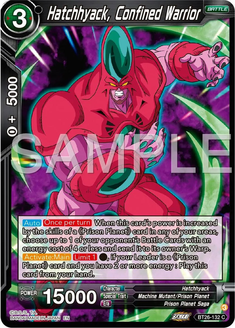 Hatchhyack, Confined Warrior (BT26-132) [Ultimate Advent] Dragon Ball Super