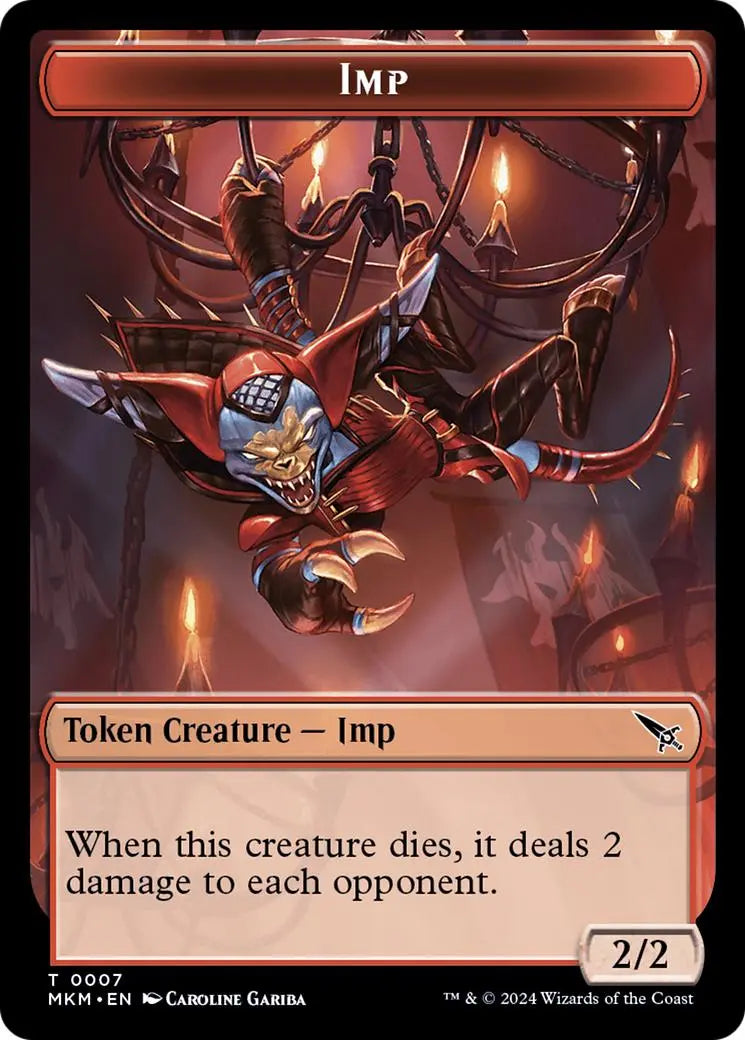 Imp Token [Murders at Karlov Manor Tokens] Magic: The Gathering