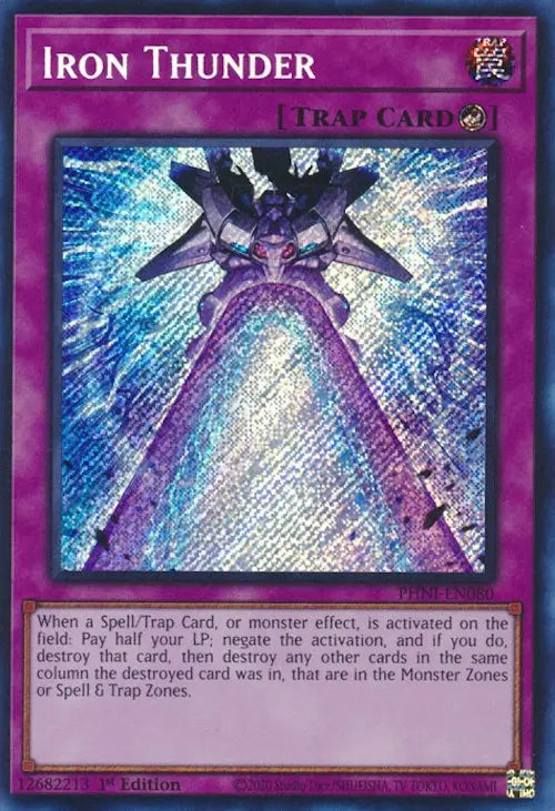 Iron Thunder [PHNI-EN080] Secret Rare Yu-Gi-Oh!