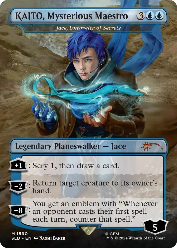 KAITO, Mysterious Maestro - Jace, Unraveler of Secrets [Secret Lair Drop Series] Magic: The Gathering