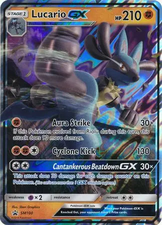 Lucario GX (SM100) (Jumbo Card) [Sun & Moon: Black Star Promos] Pokémon