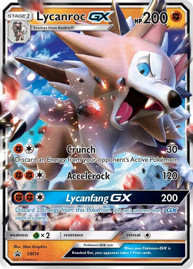 Lycanroc GX (SM14) [Sun & Moon: Black Star Promos] Pokémon