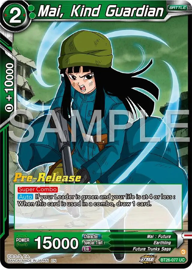 Mai, Kind Guardian (BT26-077) [Ultimate Advent Prerelease Promos] Dragon Ball Super