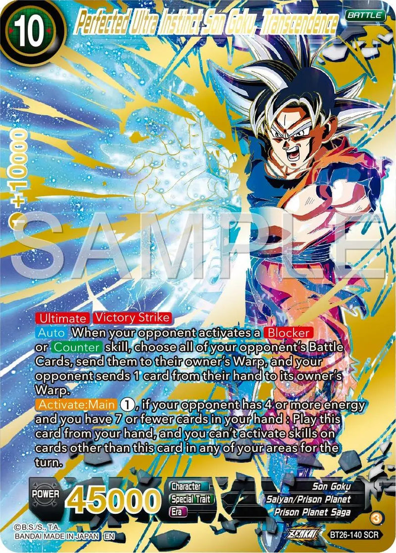 Perfected Ultra Instinct Son Goku, Transcendence (BT26-140) [Ultimate Advent] Dragon Ball Super