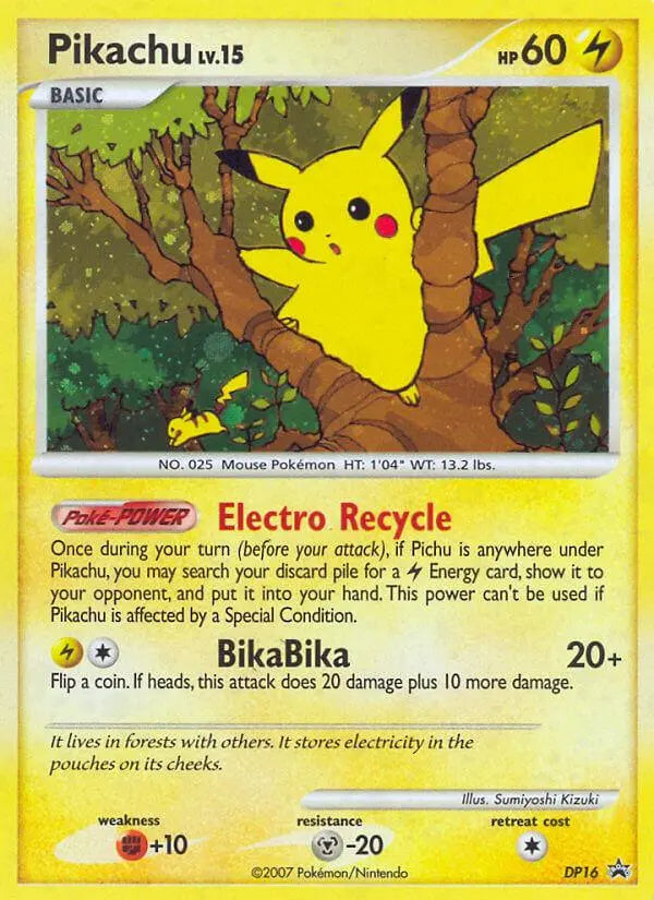 Pikachu (DP16) [Diamond & Pearl: Black Star Promos] Pokémon