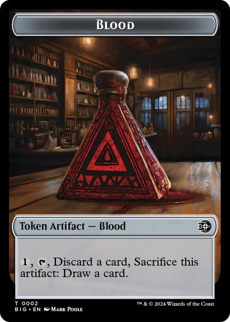 Blood // Plot Double-Sided Token [Outlaws of Thunder Junction: The Big Score Tokens] Magic: The Gathering