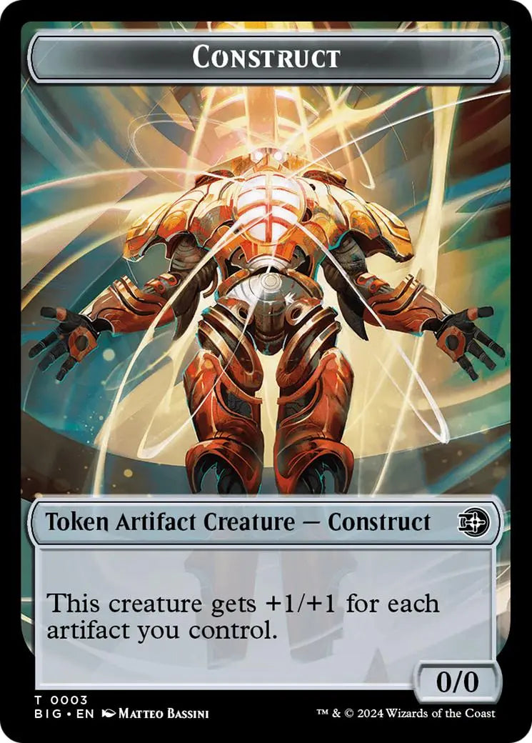 Construct Token // Plot Token Double-Sided Token [Outlaws of Thunder Junction: The Big Score Tokens] Magic: The Gathering