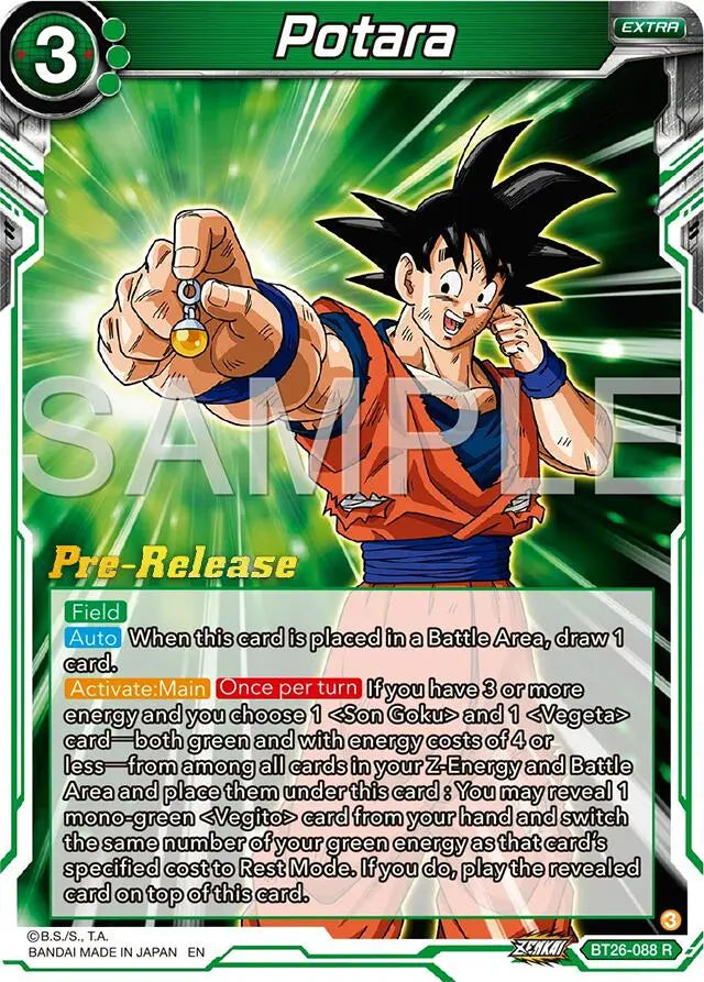 Potara (BT26-088) [Ultimate Advent Prerelease Promos] Dragon Ball Super