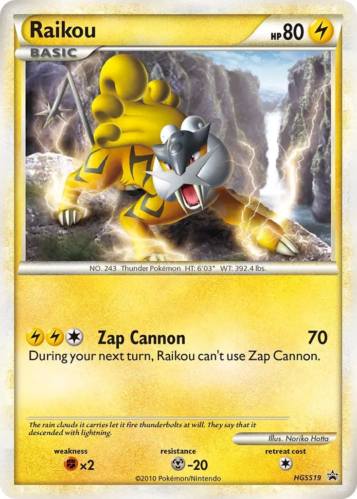 Raikou (HGSS19) [HeartGold & SoulSilver: Black Star Promos] Pokémon