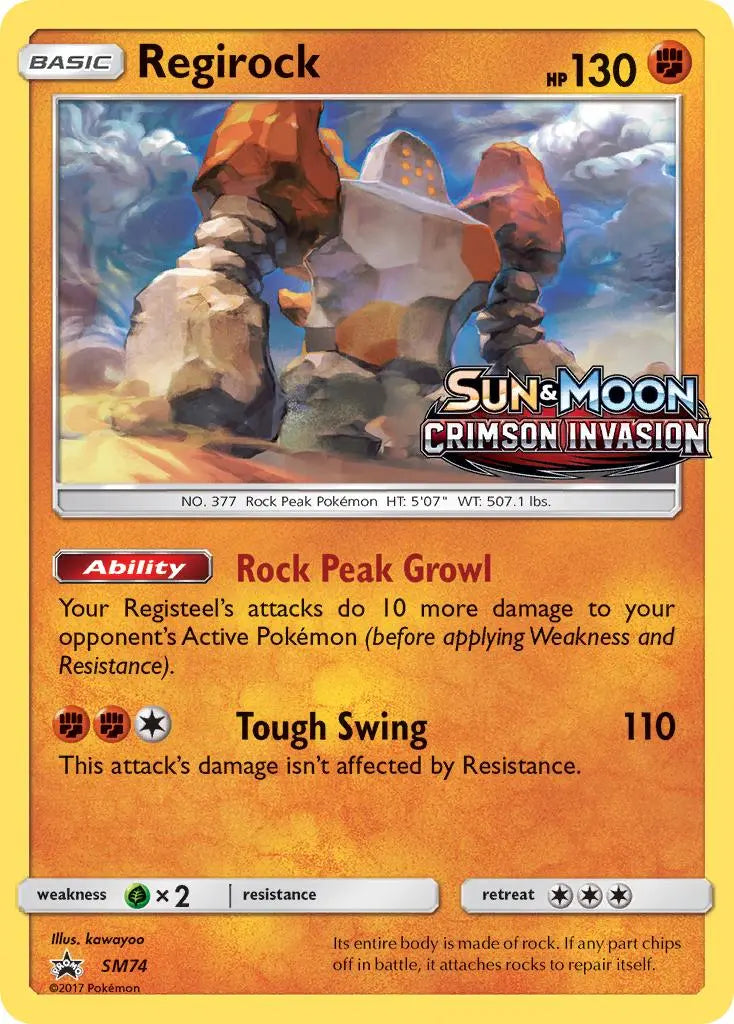 Regirock (SM74) [Sun & Moon: Black Star Promos] Pokémon