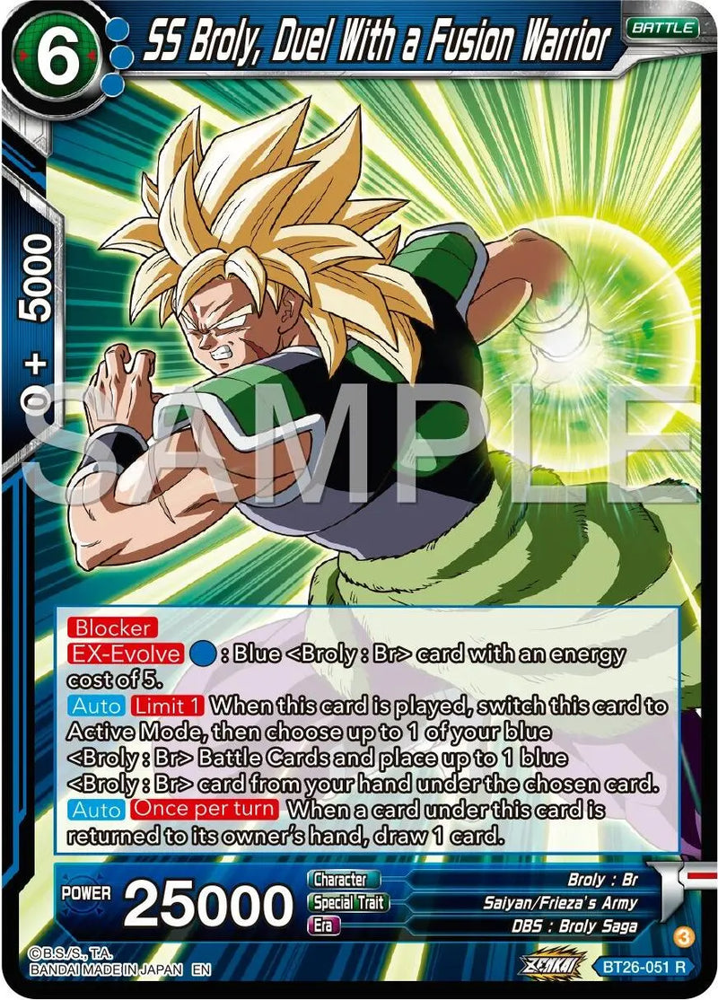 SS Broly, Duel With a Fusion Warrior (BT26-051) [Ultimate Advent] Dragon Ball Super