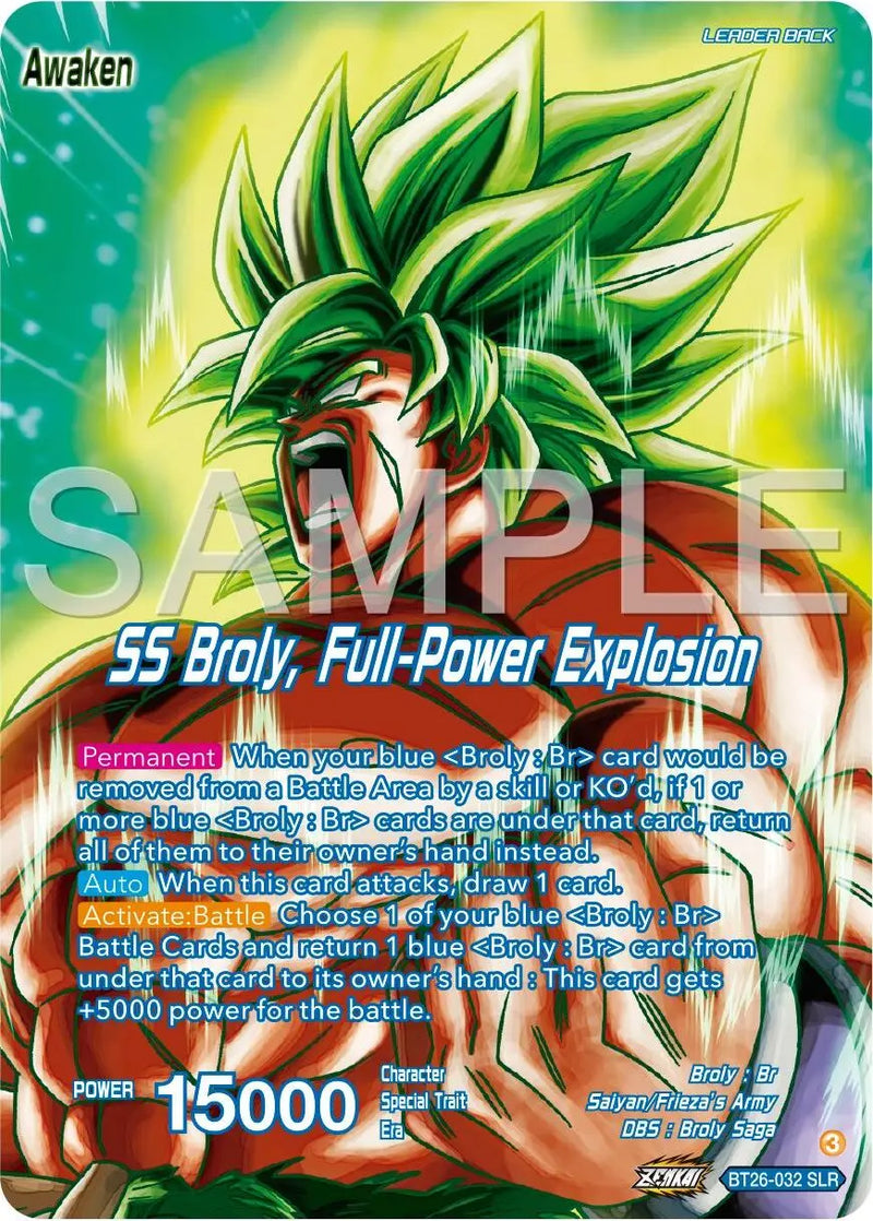 Broly // SS Broly, Full-Power Explosion (Alternate Art) (BT26-032) [Ultimate Advent] Dragon Ball Super