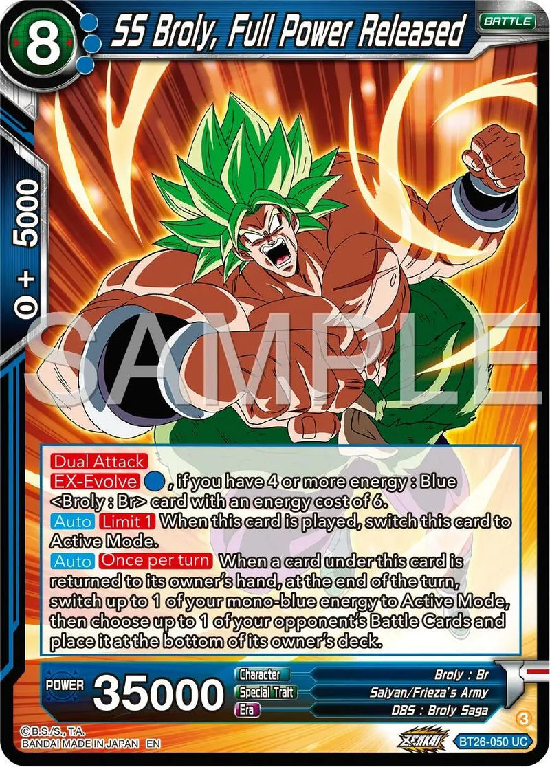 SS Broly, Full Power Released (BT26-050) [Ultimate Advent] Dragon Ball Super