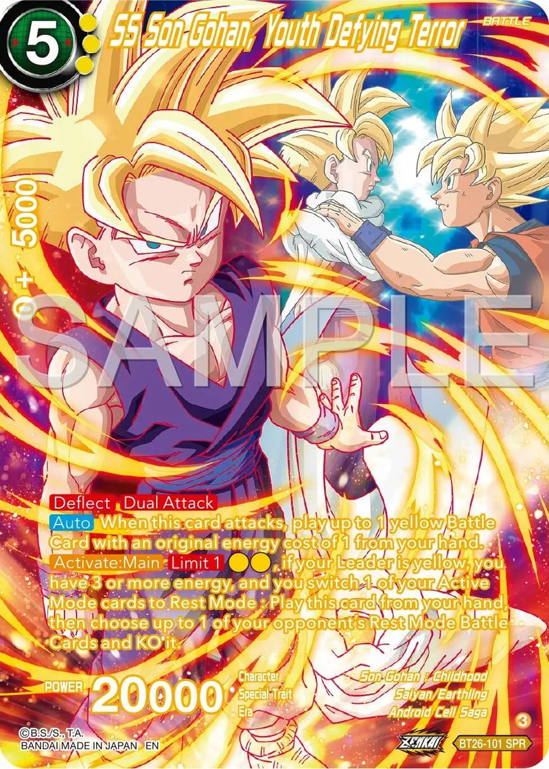 SS Son Gohan Youth Defying Terror (SPR) (BT26-101) [Ultimate Advent] Dragon Ball Super