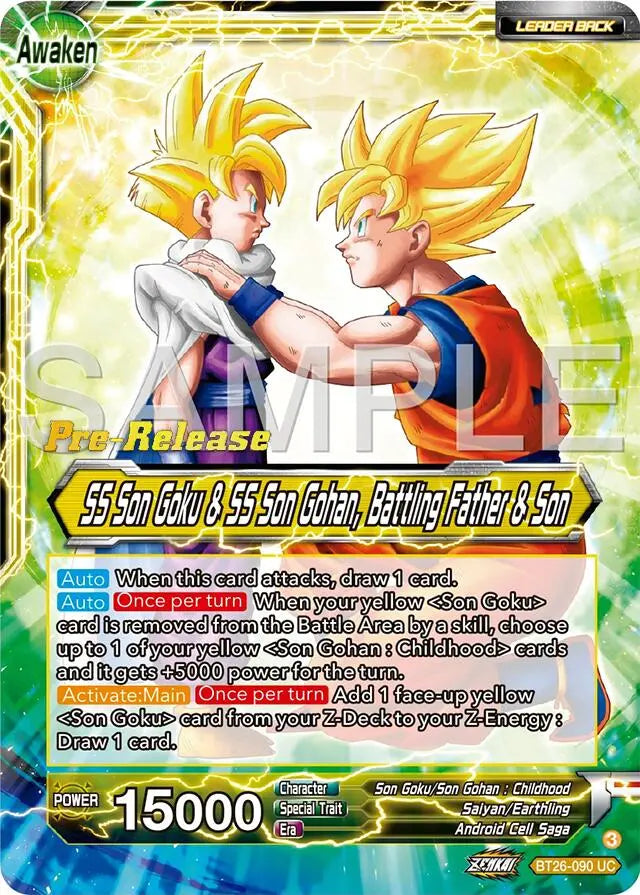 SS Son Goku // SS Son Goku & SS Son Gohan, Battling Father & Son (BT26-090) [Ultimate Advent Prerelease Promos] Dragon Ball Super