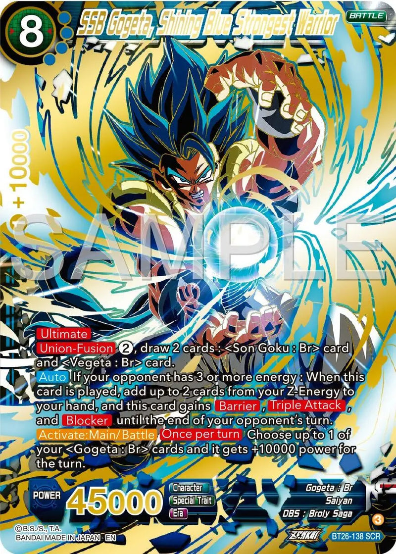 SSB Gogeta, Shining Blue Strongest Warrior (BT26-138) [Ultimate Advent] Dragon Ball Super