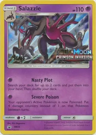 Salazzle (SM73) (Staff Prerelease Promo) [Sun & Moon: Black Star Promos] Pokémon