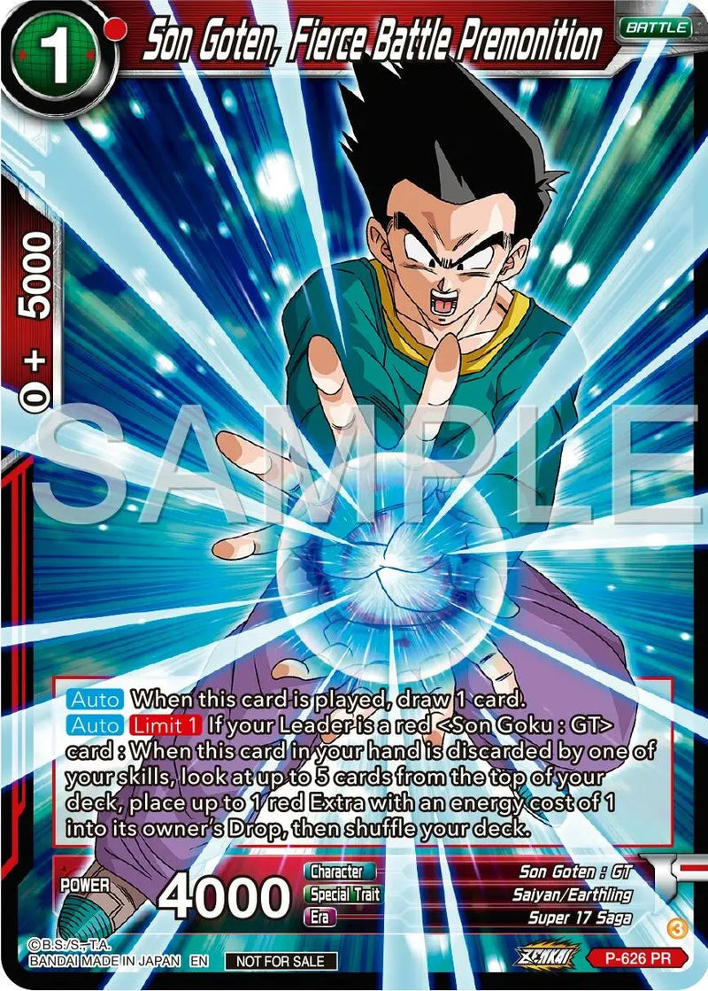 Son Goten, Fierce Battle Premonition (Zenkai Series Tournament Pack Vol.9) (P-626) [Promotion Cards] Dragon Ball Super