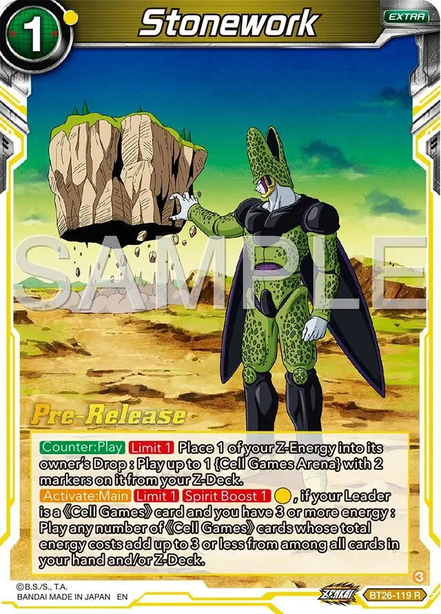 Stonework (BT26-119) [Ultimate Advent Prerelease Promos] Dragon Ball Super