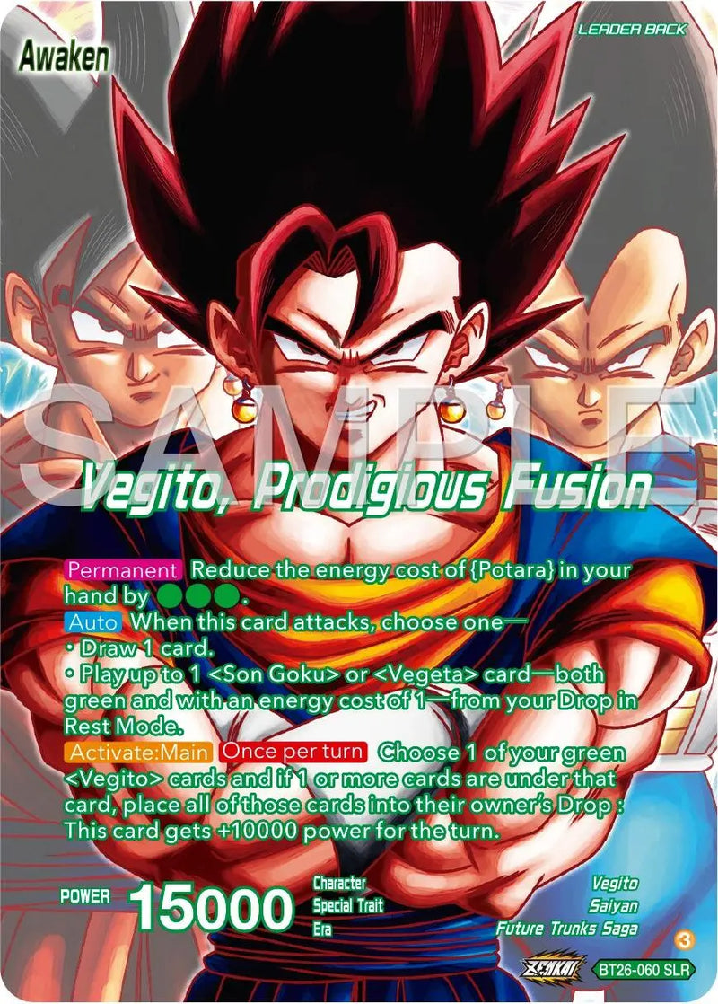 Son Goku & Vegeta // Vegito, Prodigious Fusion (Alternate Art) (BT26-060) [Ultimate Advent] Dragon Ball Super