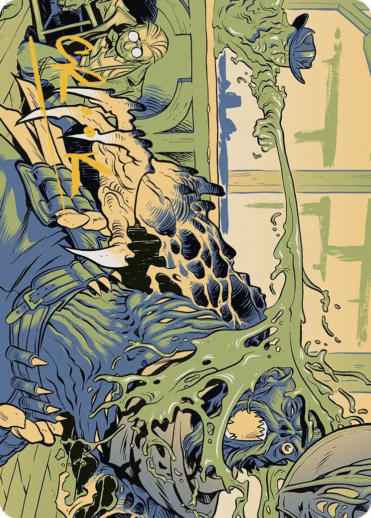 Voidslime Art Card (Gold-Stamped Signature) [Outlaws of Thunder Junction Art Series] Magic: The Gathering
