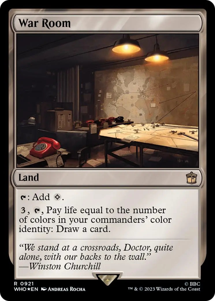 War Room (Surge Foil) [Doctor Who] Magic: The Gathering