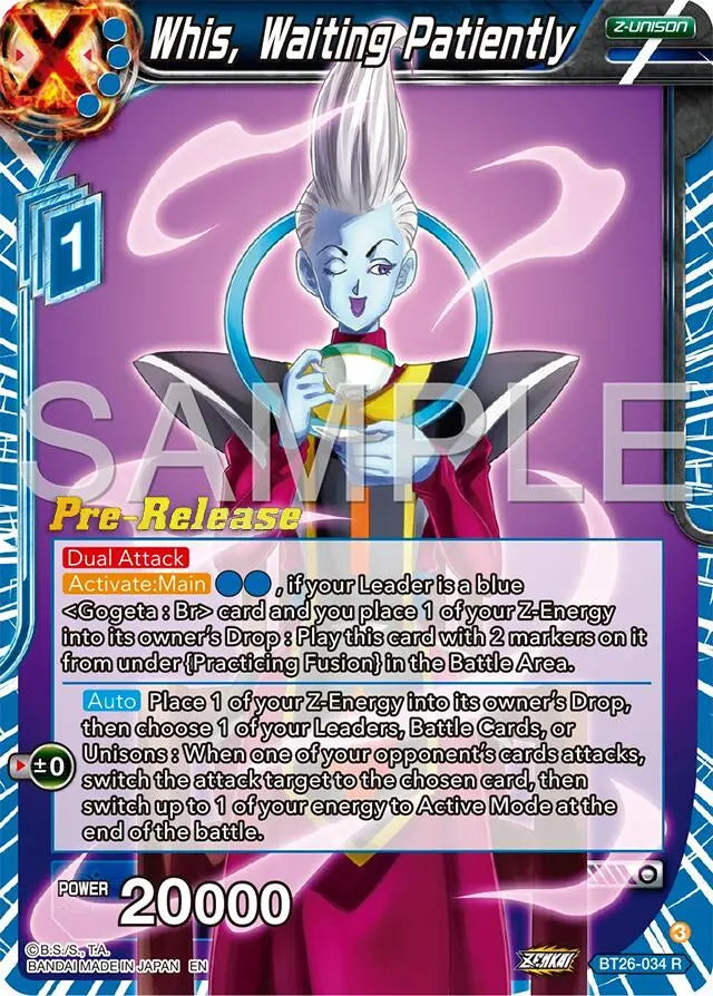 Whis, Waiting Patiently (BT26-034) [Ultimate Advent Prerelease Promos] Dragon Ball Super