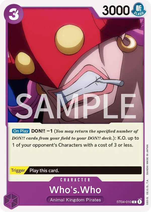Who's.Who [Revision Pack Cards] Bandai