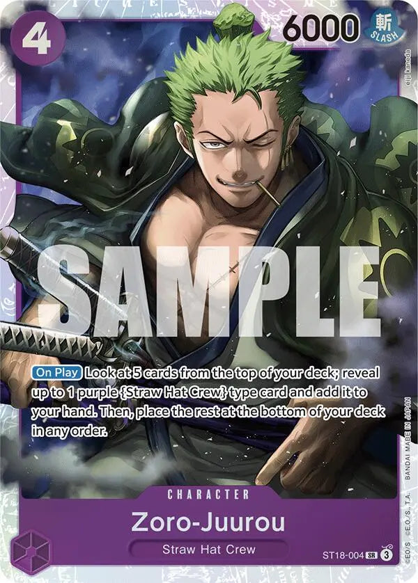 Zoro-Juurou [Starter Deck: PURPLE Monkey.D.Luffy] Bandai