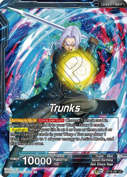 Trunks // SSG Trunks, Crimson Warrior (BT16-097) [Realm of the Gods] Dragon Ball Super