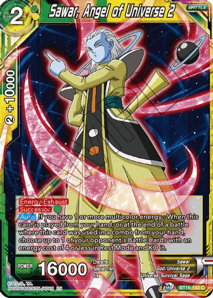 Sawar, Angel of Universe 2 (BT16-143) [Realm of the Gods] Dragon Ball Super