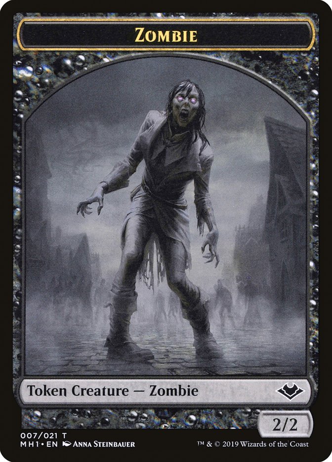 Zombie (007) // Myr (019) Double-Sided Token [Modern Horizons Tokens] Magic: The Gathering