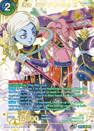 Kusu, Angel of Universe 10 (SPR) (BT16-139) [Realm of the Gods] Dragon Ball Super