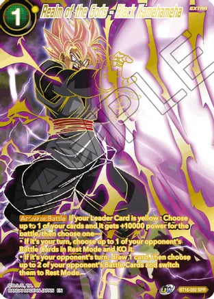 Realm of the Gods - Black Kamehameha (SPR) (BT16-092) [Realm of the Gods] Dragon Ball Super