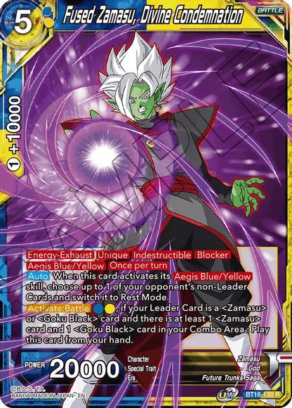 Fused Zamasu, Divine Condemnation (BT16-130) [Realm of the Gods] Dragon Ball Super