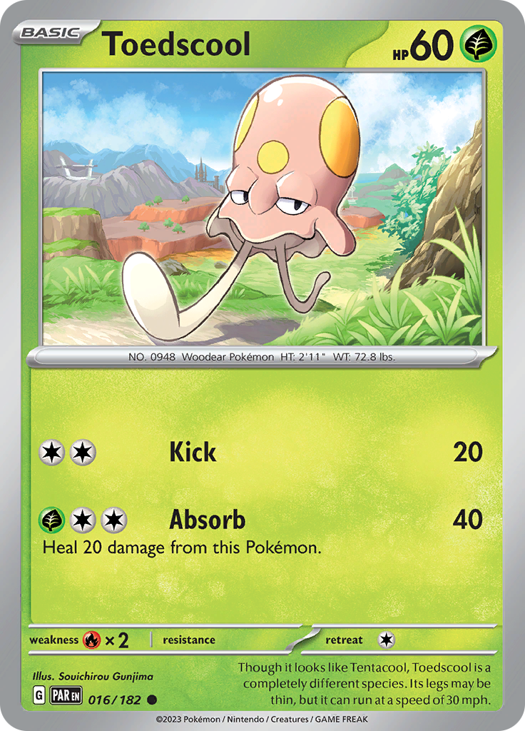 Toedscool (016/182) [Scarlet & Violet: Paradox Rift] Pokémon