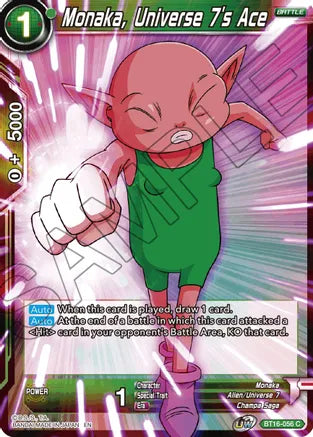 Monaka, Universe 7's Ace (BT16-056) [Realm of the Gods] Dragon Ball Super