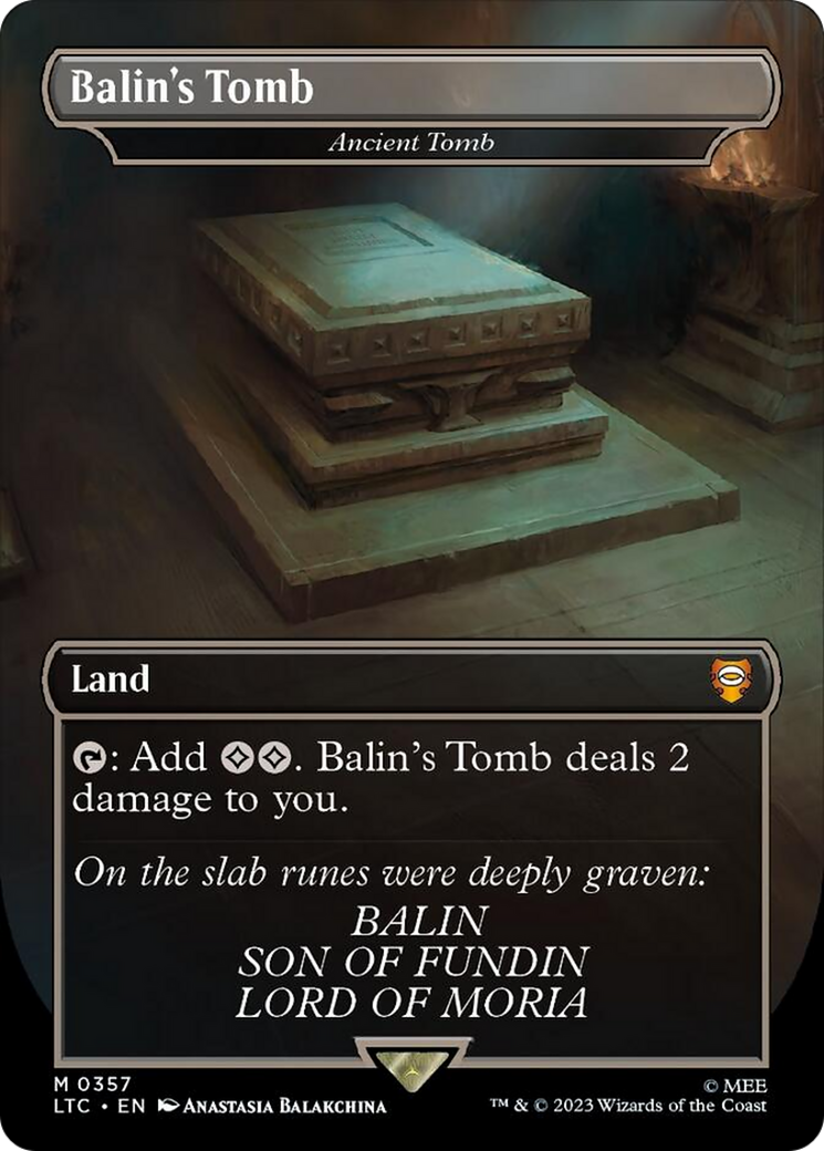 Ancient Tomb - Balin's Tomb [The Lord of the Rings: Tales of Middle-Earth Commander] Magic: The Gathering