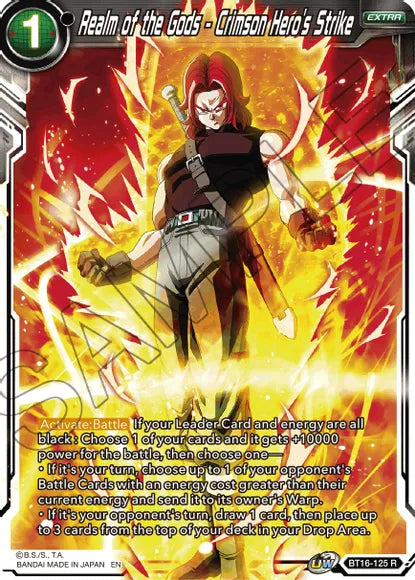 Realm of the Gods - Crimson Hero's Strike (BT16-125) [Realm of the Gods] Dragon Ball Super