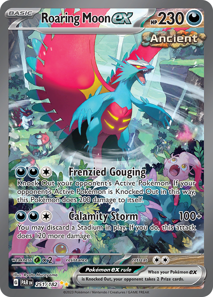 Roaring Moon ex (251/182) [Scarlet & Violet: Paradox Rift] Pokémon