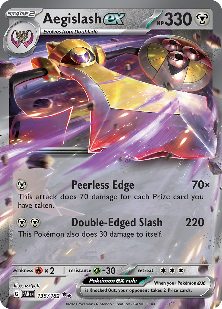 Aegislash ex (135/182) [Scarlet & Violet: Paradox Rift] Pokémon