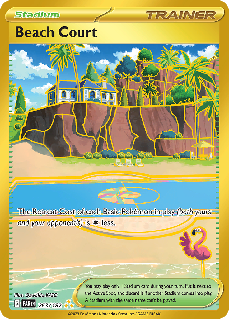 Beach Court (263/182) [Scarlet & Violet: Paradox Rift] Pokémon