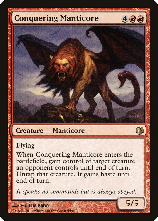 Conquering Manticore [Duel Decks: Heroes vs. Monsters] Magic: The Gathering
