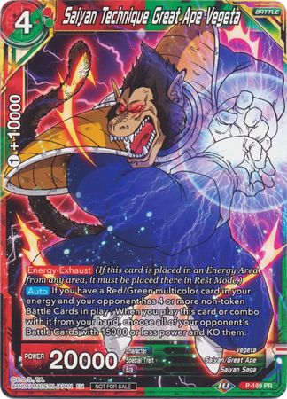 Saiyan Technique Great Ape Vegeta (P-169) [Promotion Cards] Dragon Ball Super
