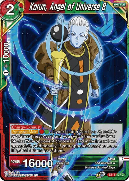 Korun, Angel of Universe 8 (BT16-127) [Realm of the Gods] Dragon Ball Super