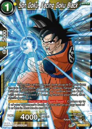 Son Goku, Facing Goku Black (BT16-076) [Realm of the Gods]