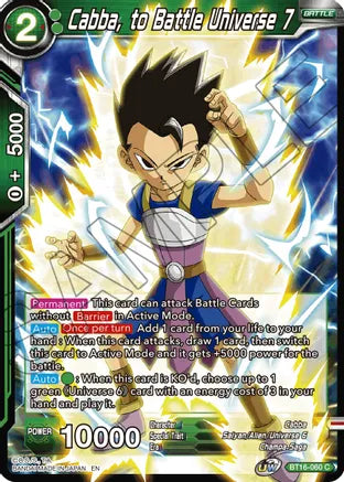 Cabba, to Battle Universe 7 (BT16-060) [Realm of the Gods] Dragon Ball Super